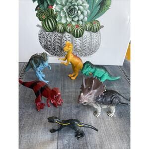 Jurassic Park FML Mini Lot of 6 Toy Figures Dinosaur Mattel